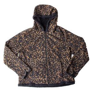 Faded Glory Leopard Print Hoodie